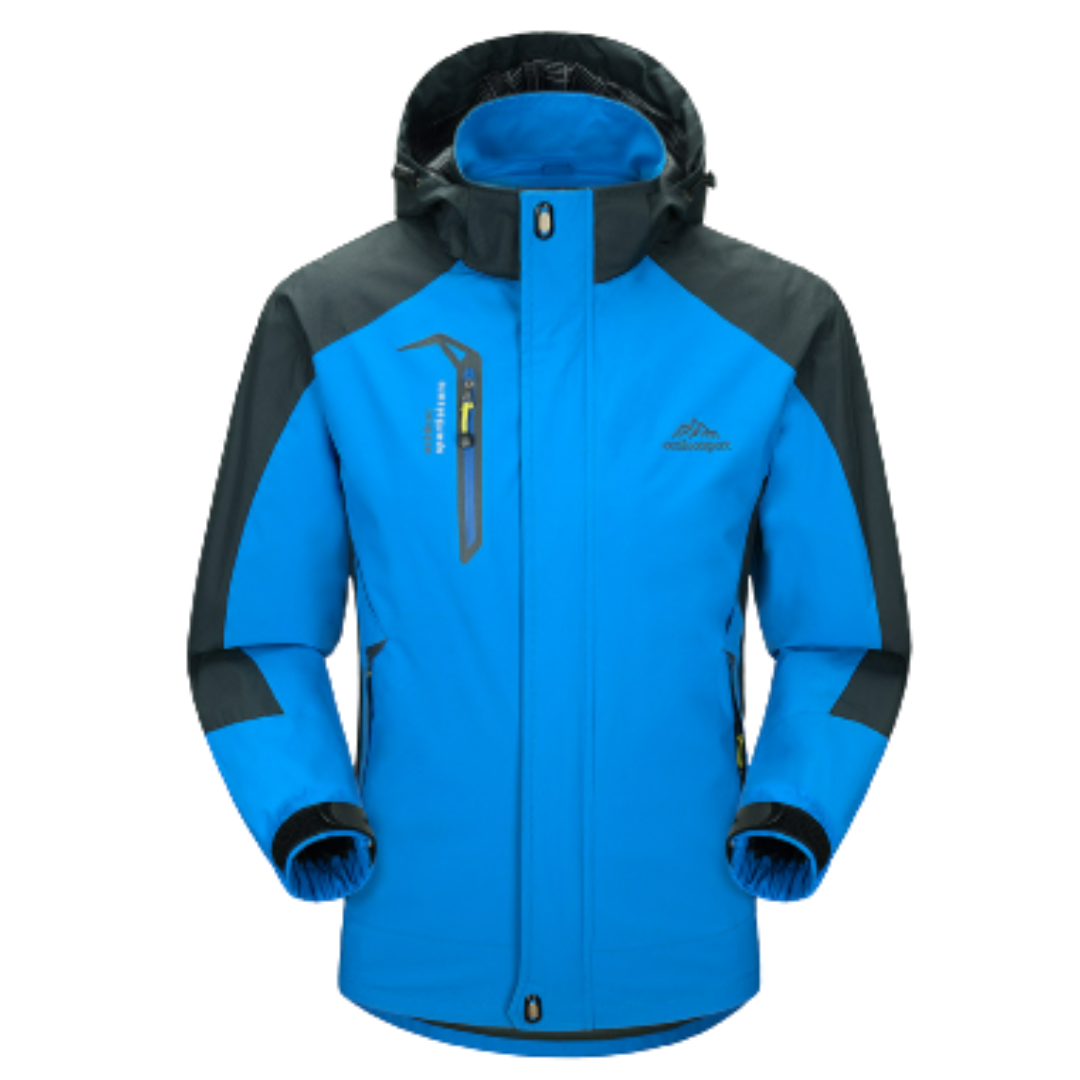 SUENTA Herren Winterjacke Mit Kapuze Für Outdoor Isolierung Blau