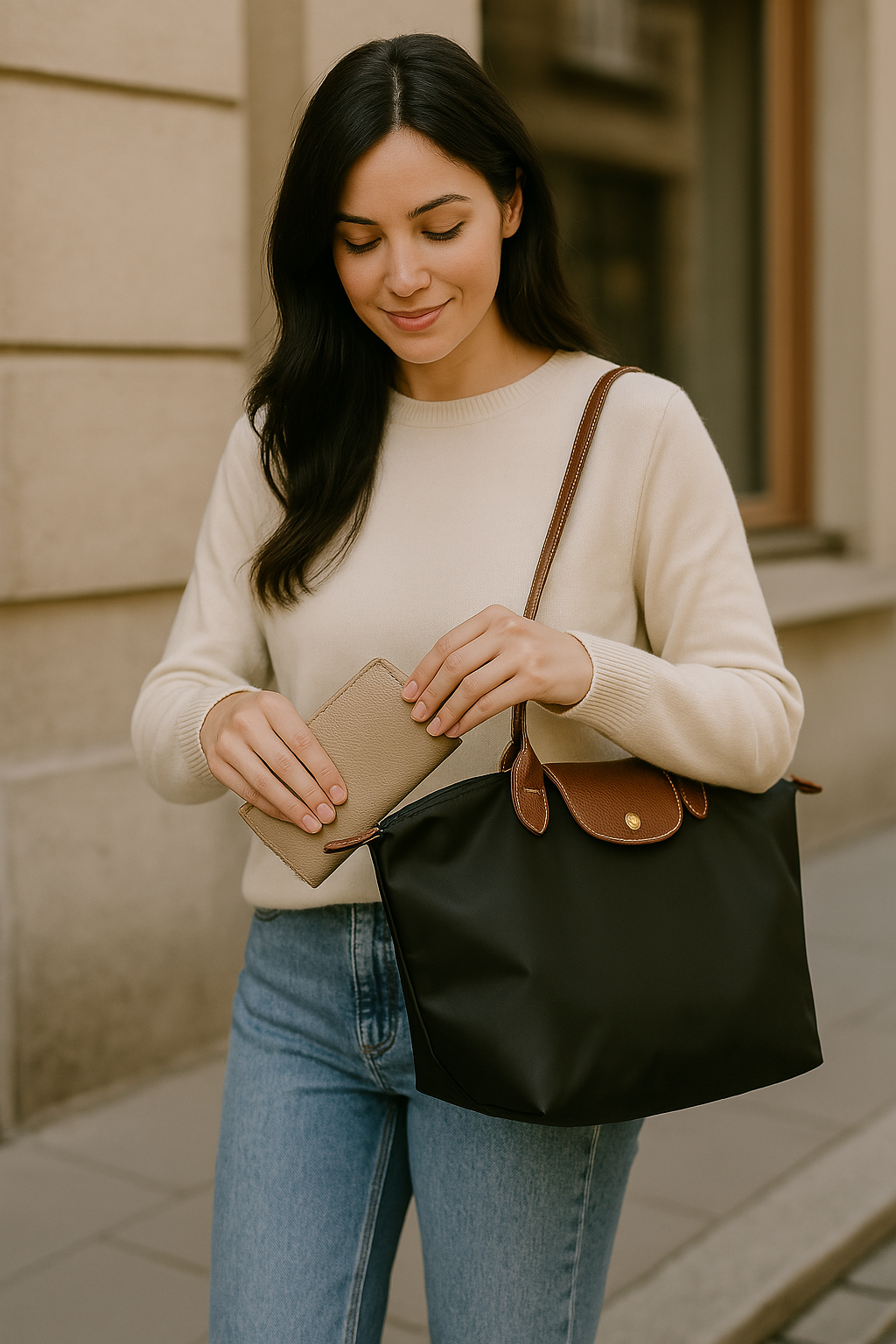 SUENTA Luxus Damen Handtasche Celeste – Stilvoll, vielseitig & elegant für Alltag, Business & Events
