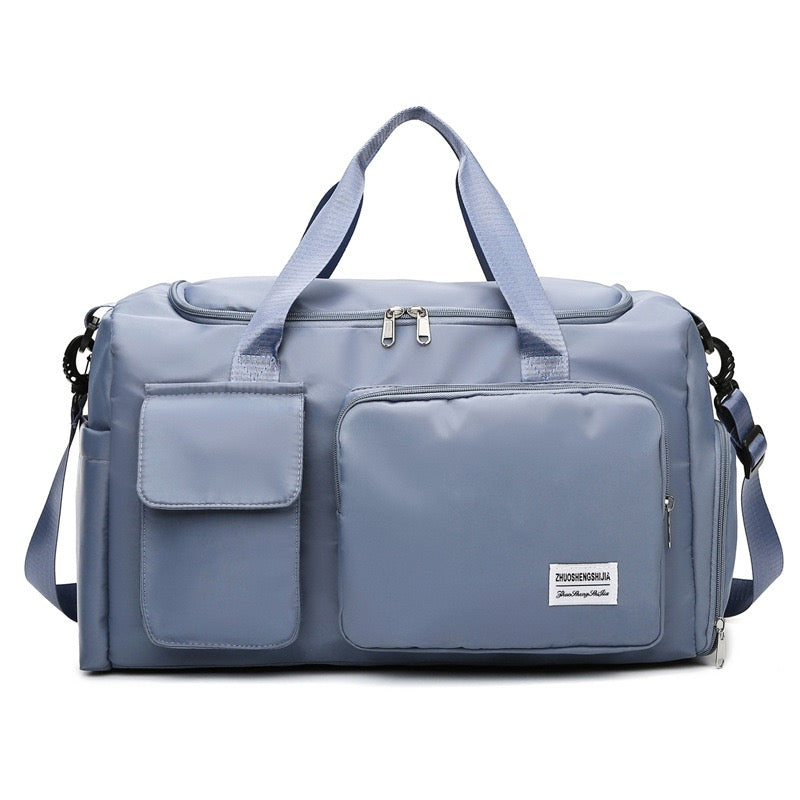 SUENTA Mehrfach Reisetasche Mit Schuhfach Und Sportgymnastik Duffle Grau