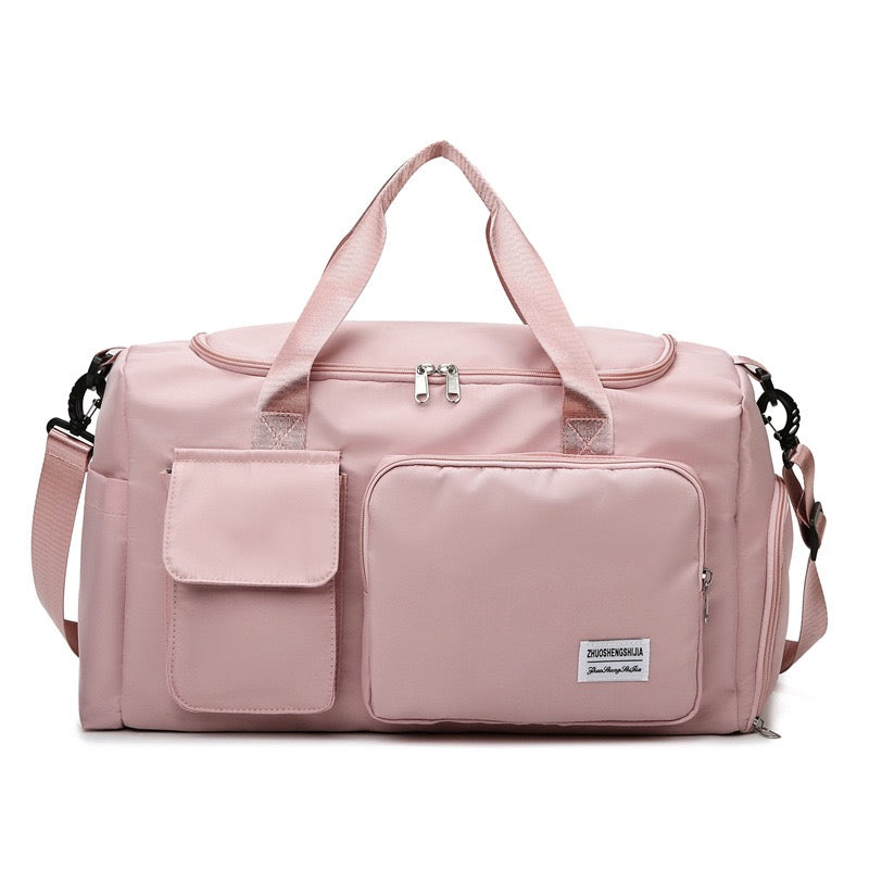 SUENTA Mehrfach Reisetasche Mit Schuhfach Und Sportgymnastik Duffle Zartrosa