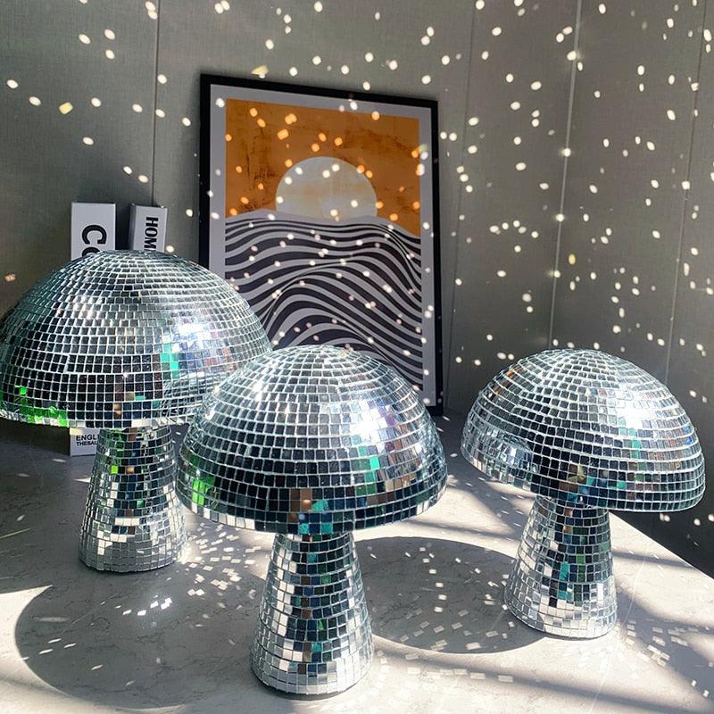 SUENTA Discokugel Pilz Dekor Funky Atmosphäre Licht Raum Stimmung