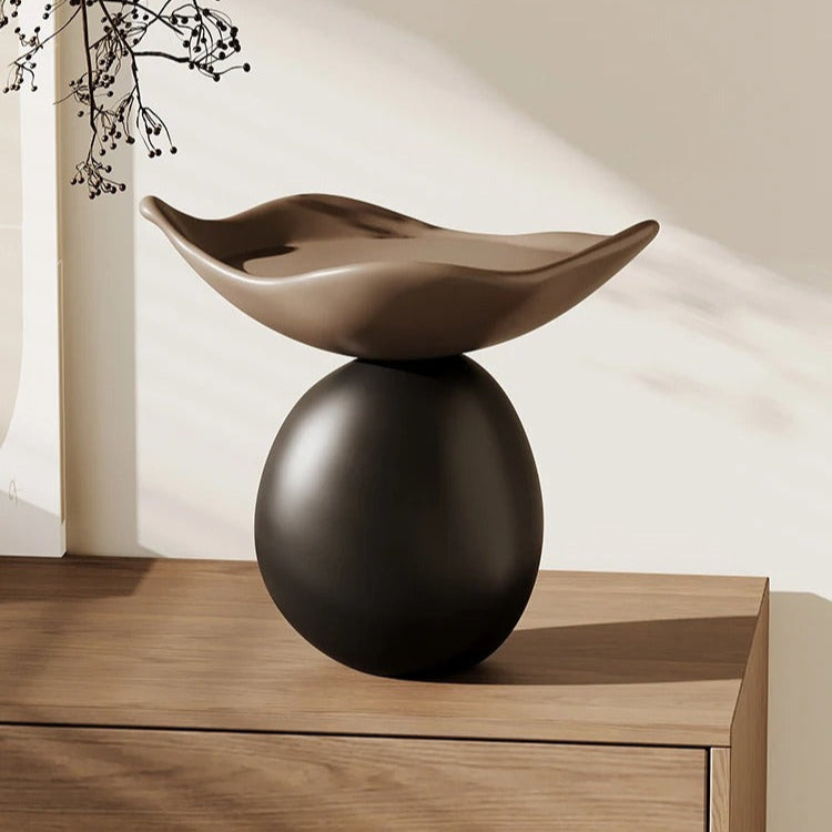 SUENTA Elegante Irie Skulptur 25 cm Hoch – Multifunktionale Ablage Statue