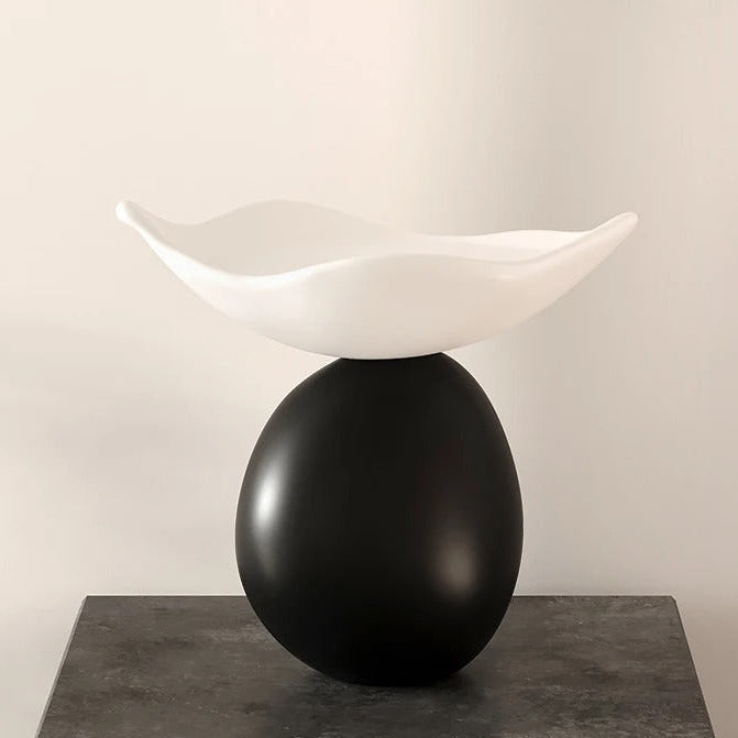 SUENTA Elegante Irie Skulptur 25 cm Hoch – Multifunktionale Ablage Statue Helle Farbe