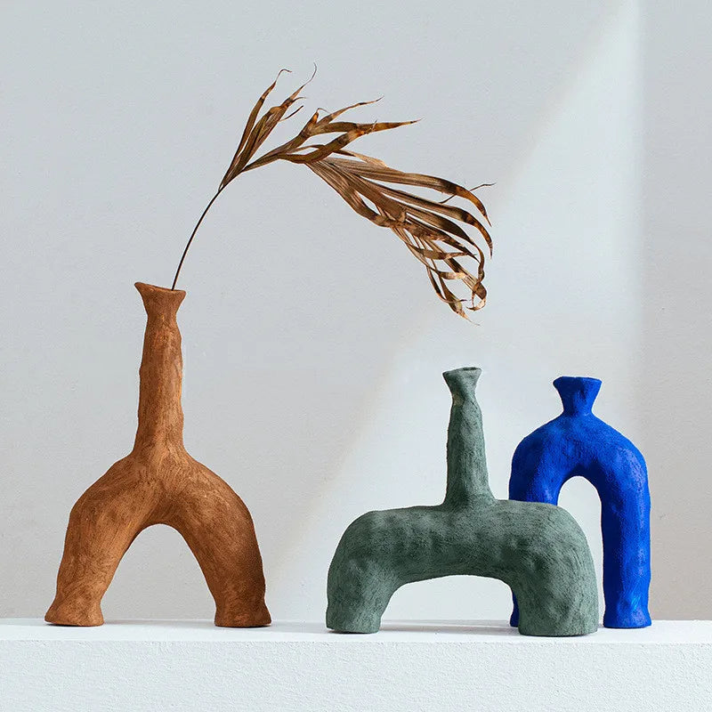 SUENTA Fayla Keramikvase mit einzigartiger Form – 3 Farben