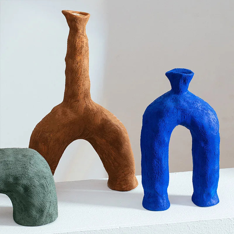 SUENTA Fayla Keramikvase mit einzigartiger Form – 3 Farben