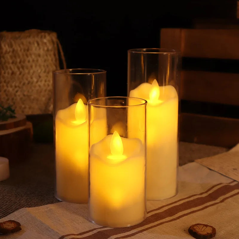 SUENTA Flameless LED Kerzen Set – 6 Stück mit Realistischem Flackern