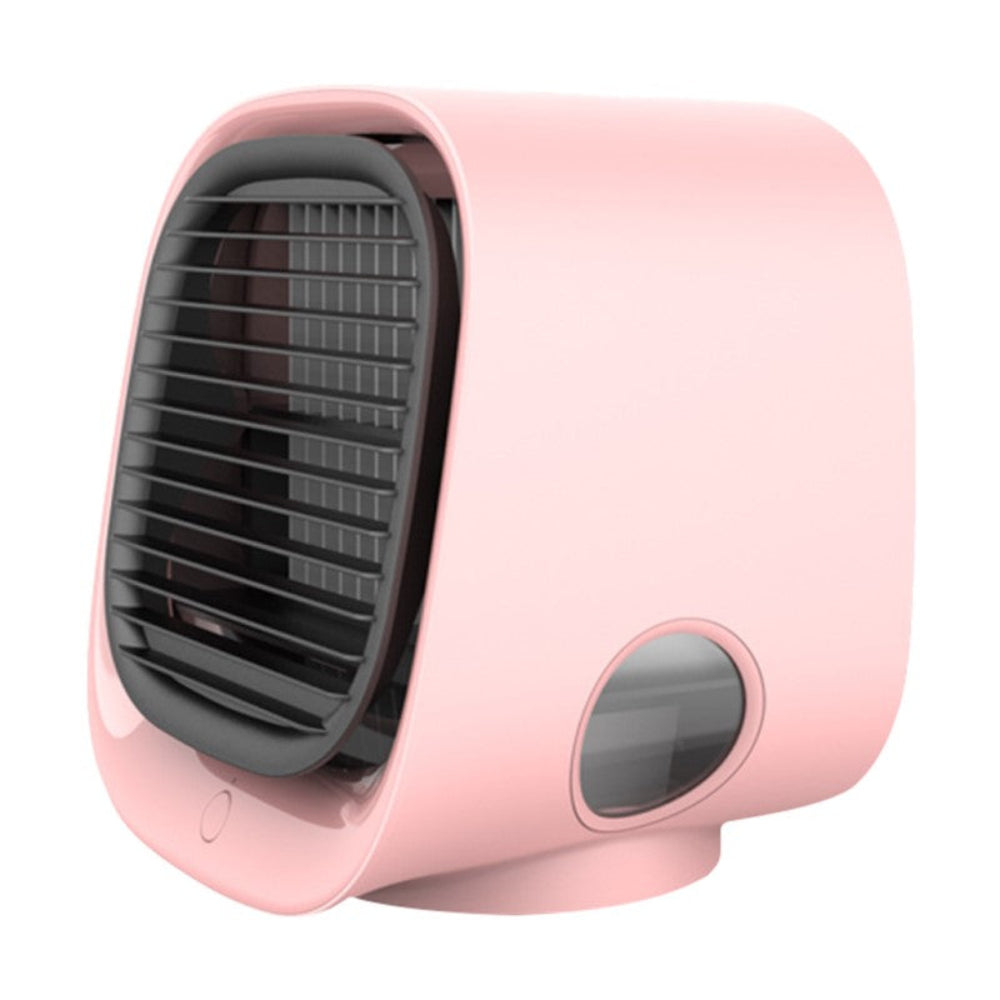 SUENTA Kompakter 2in1 Luftkühler Und Luftbefeuchter Für Räume Rosa