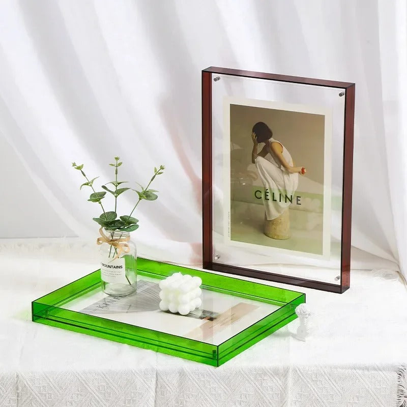 SUENTA Moderne Acrylbilderrahmen Mit Buntem Rand Für Fotos