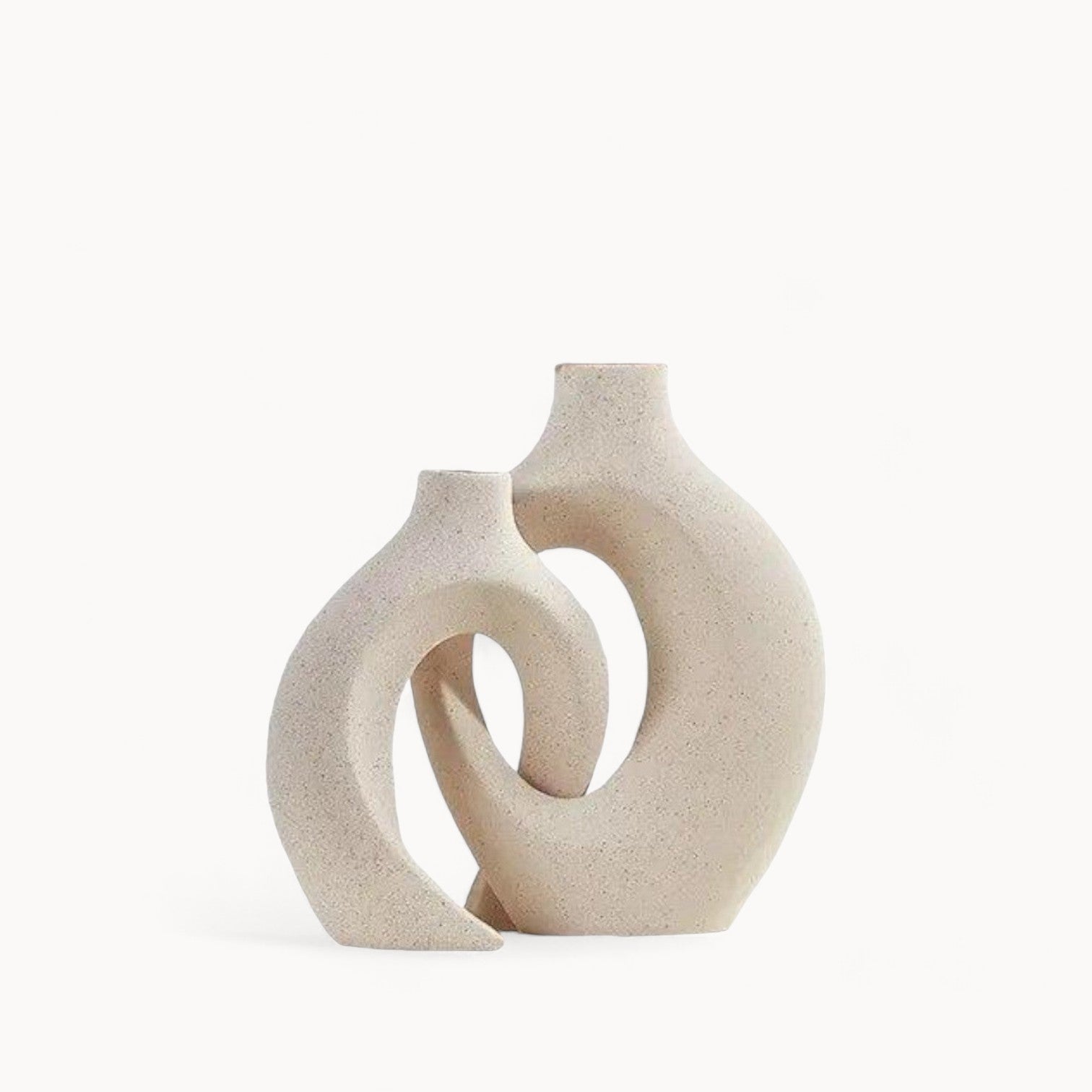 SUENTA Stilvolles Japandi Vasen Set – Keramische Blumenvase Groß in 2 Größen Default