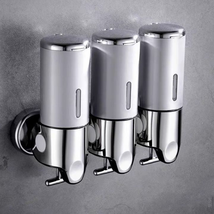 SUENTA Wandseifenspender Für Luxusbäder Modernes Badezimmer Design Silber 3 Stück