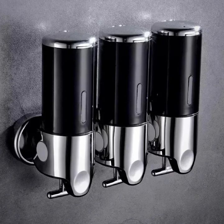SUENTA Wandseifenspender Für Luxusbäder Modernes Badezimmer Design Schwarz 3 Stück