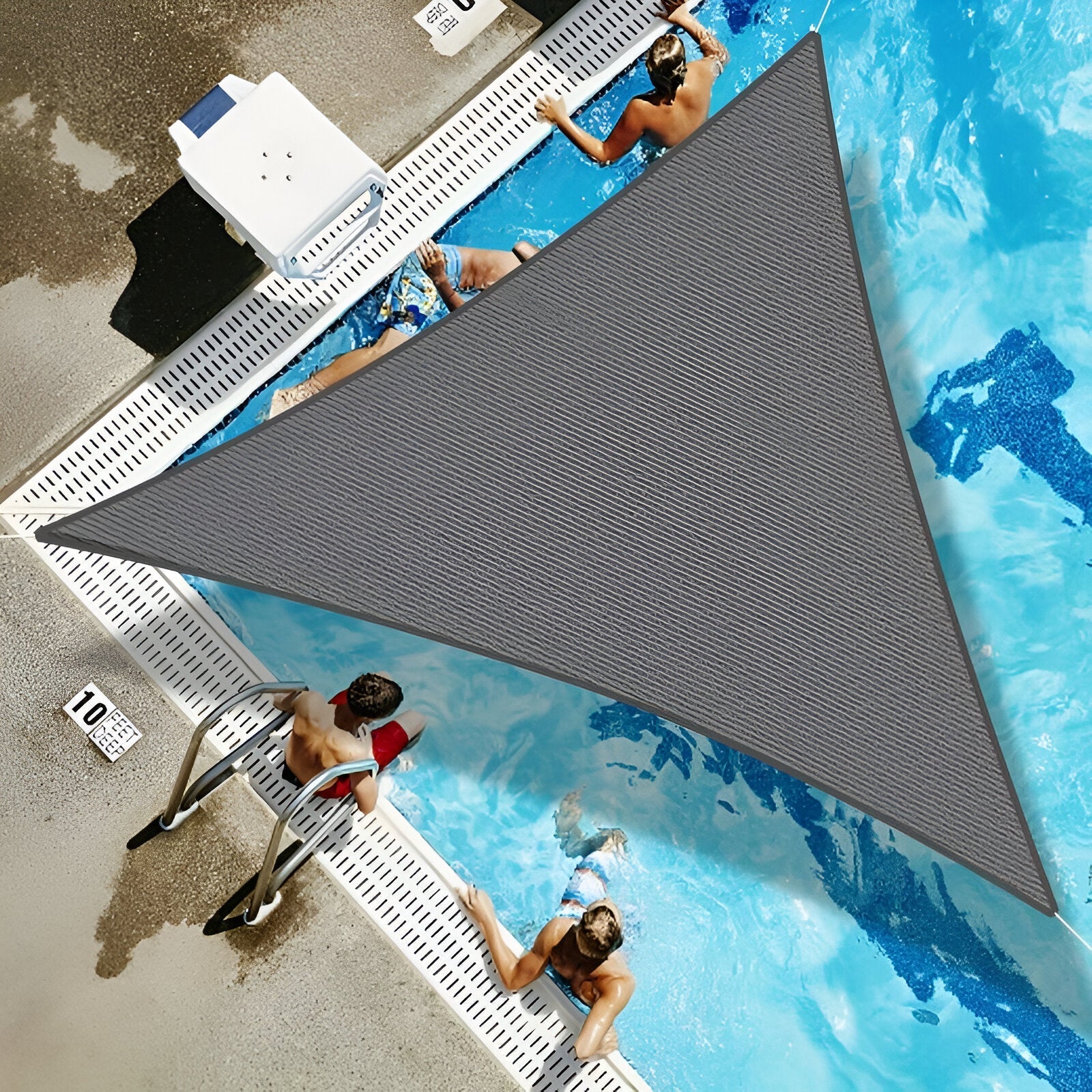 SUENTA Wasserdichtes Dreieckiges Sonnensegel UV Schutz