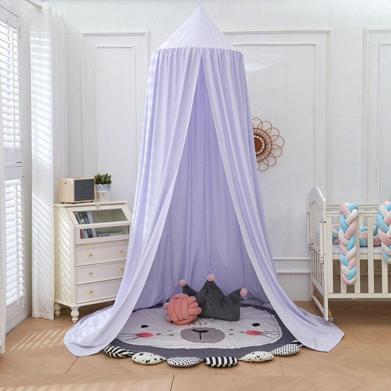 SUENTA Weiches Betthimmel Für Kinderzimmer Lesen Und Schlafen Hellviolett