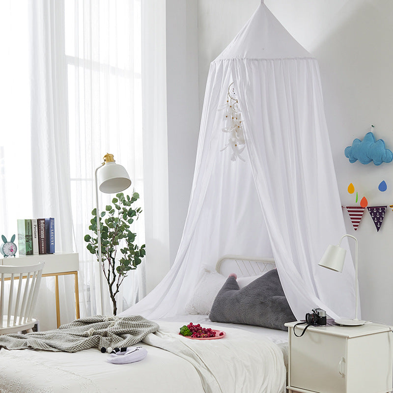 SUENTA Weiches Betthimmel Für Kinderzimmer Lesen Und Schlafen Weiß