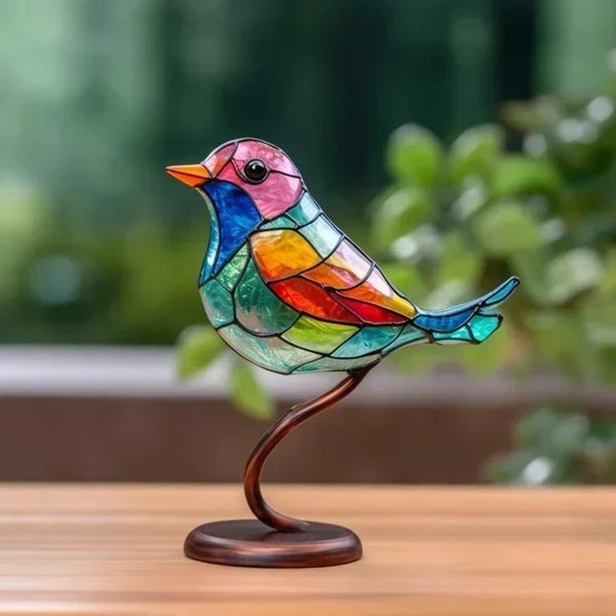 SUENTA Vogelskulpturen Aus Glas Set Handgefertigte Deko Vögel 1 Vogel
