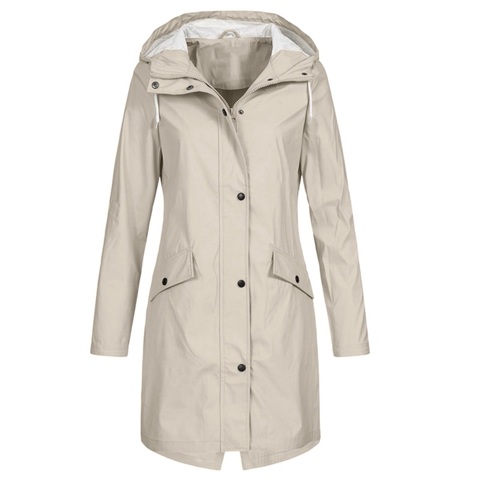 SUENTA Damen Regenjacke Winddichte Alltagsbegleiter Trocken Bleiben Beige