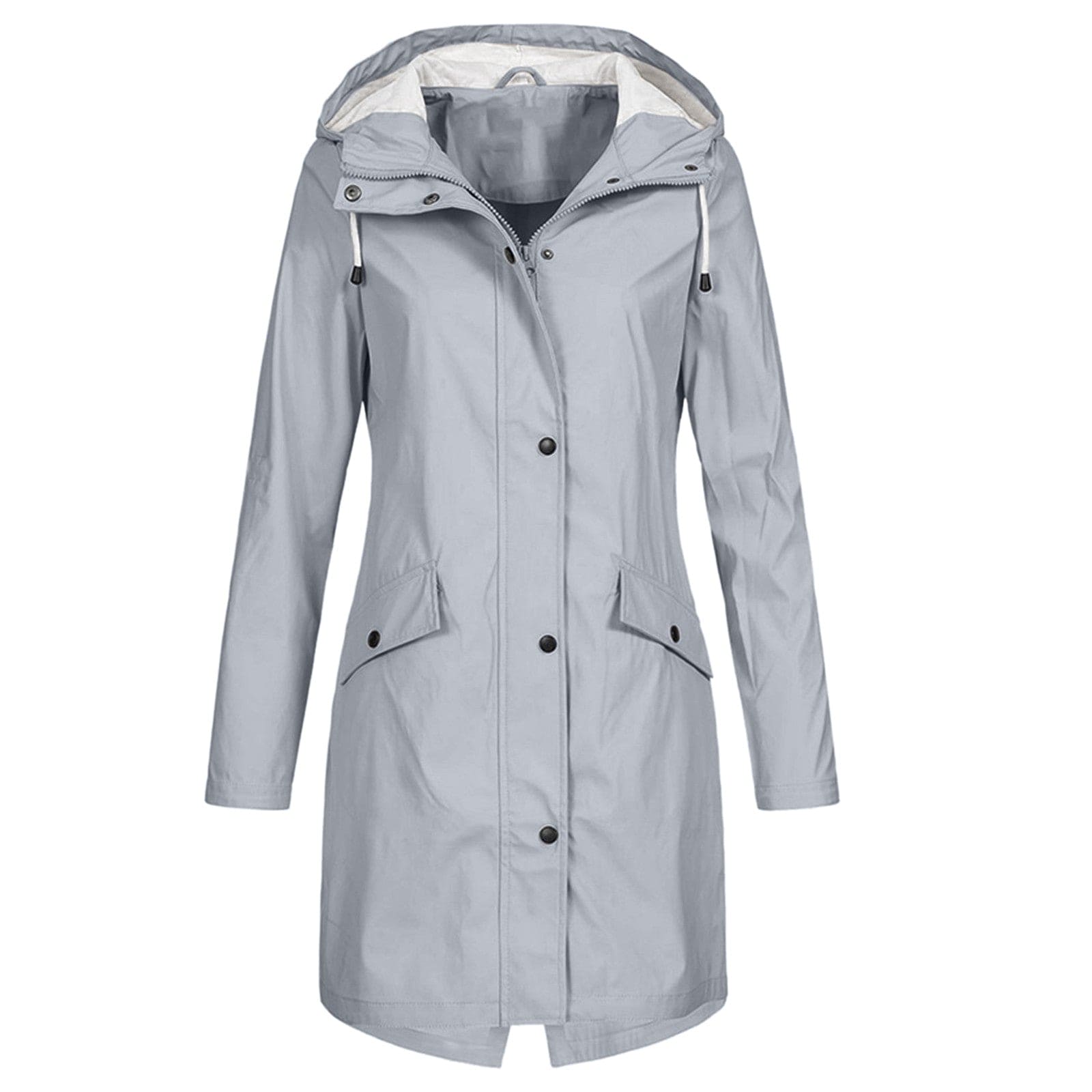 SUENTA Damen Regenjacke Winddichte Alltagsbegleiter Trocken Bleiben Grau