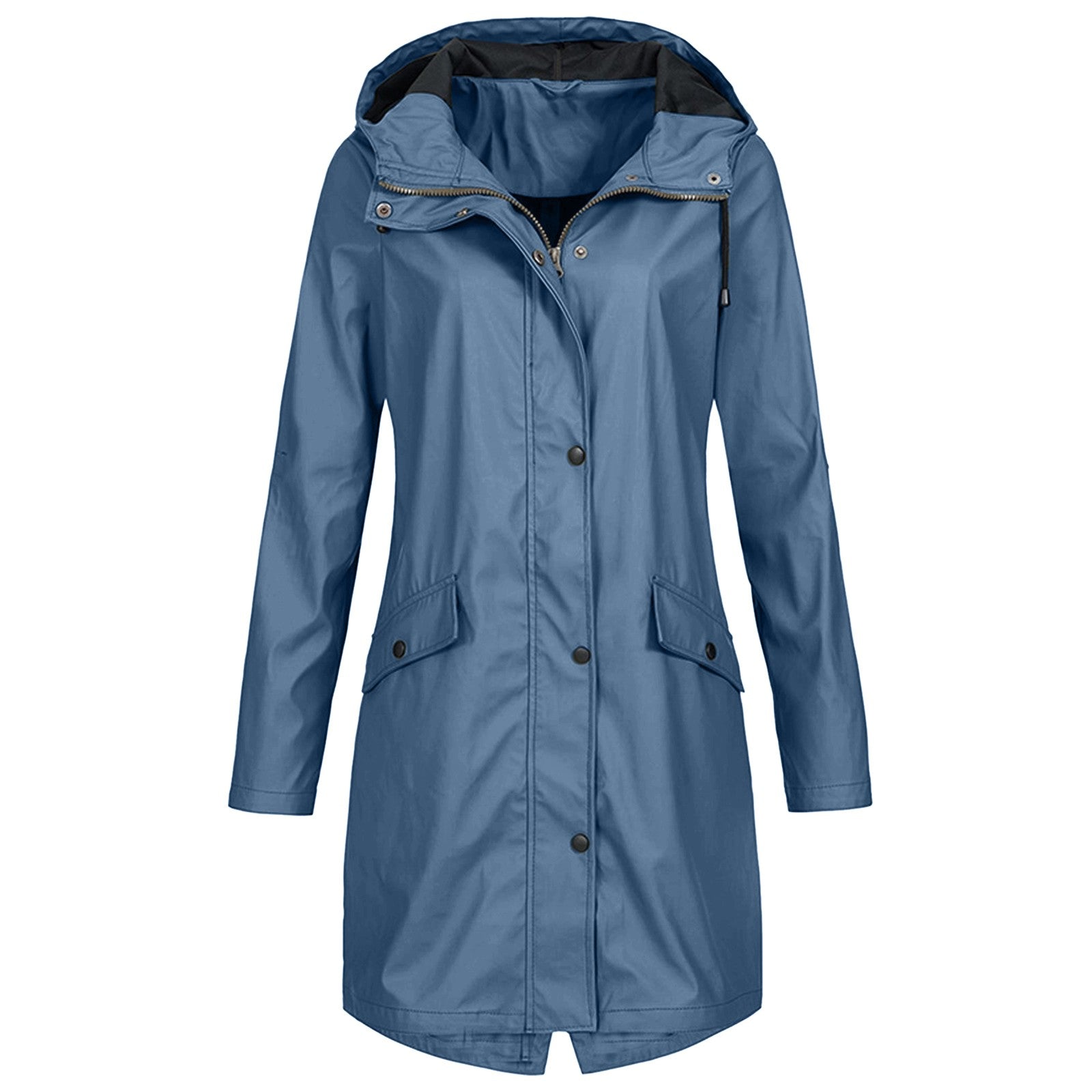 SUENTA Damen Regenjacke Winddichte Alltagsbegleiter Trocken Bleiben Blau