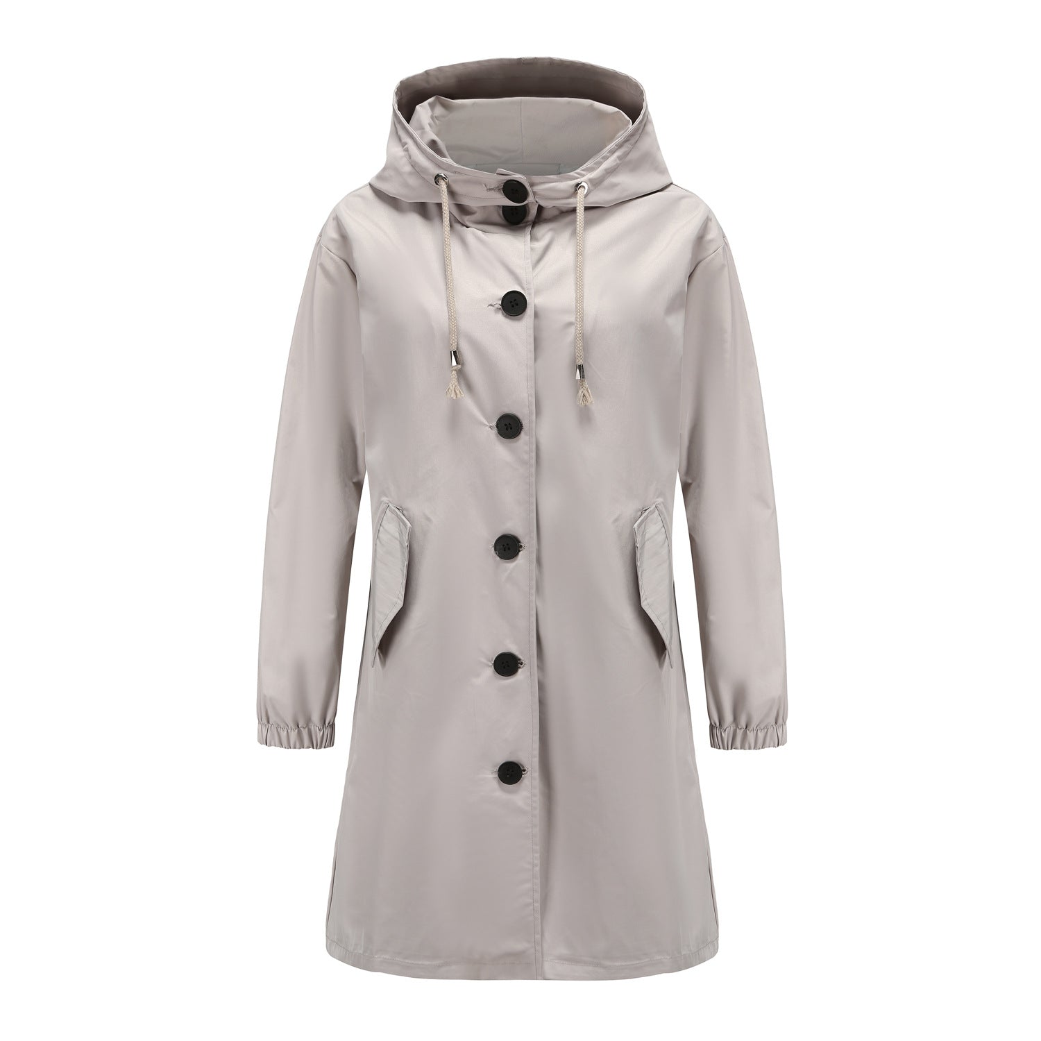 SUENTA Damen Leichte Regenjacke Klassisch Wasserabweisend Schutz