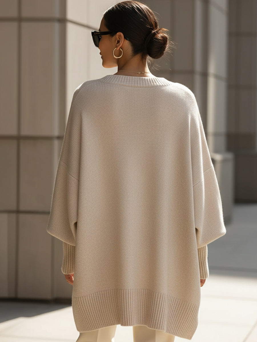 Tasana | Damen Eleganter Oversized Pullover