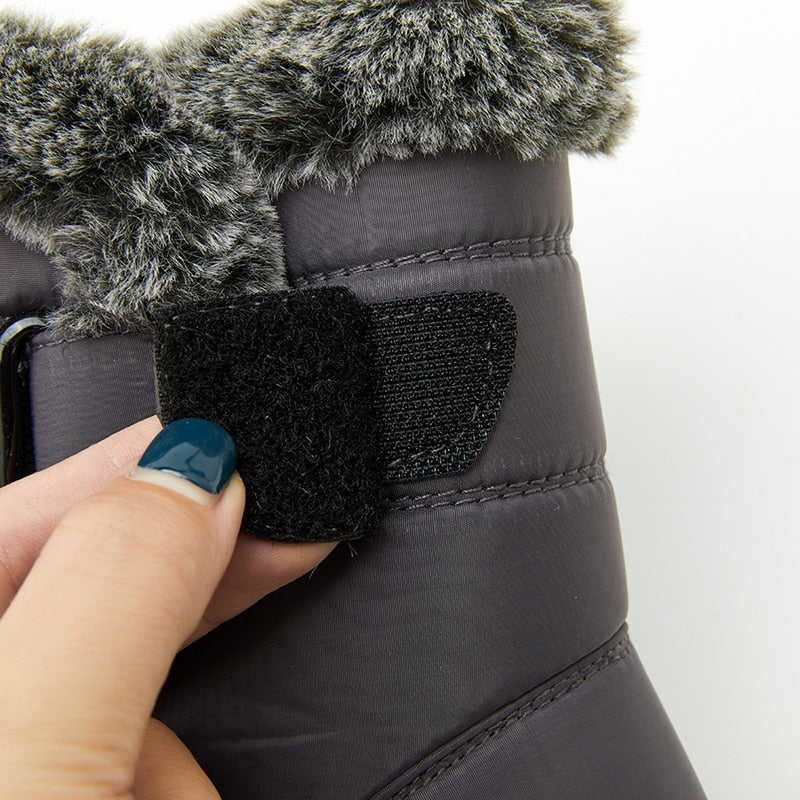 SUENTA Damen Winterschuhe Bequeme Warme Leicht Atmungsaktiv - Winterstiefel