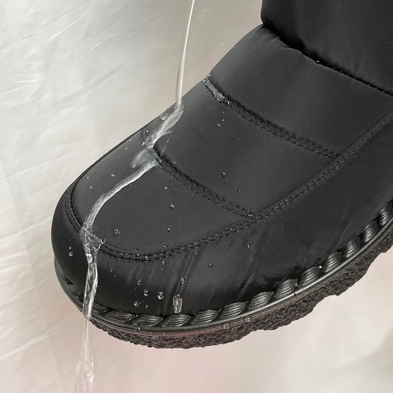 SUENTA Damen Winterschuhe Bequeme Warme Leicht Atmungsaktiv - Winterstiefel