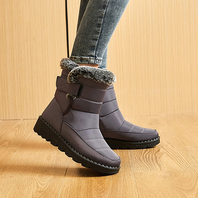 SUENTA Damen Winterschuhe Bequeme Warme Leicht Atmungsaktiv - Winterstiefel