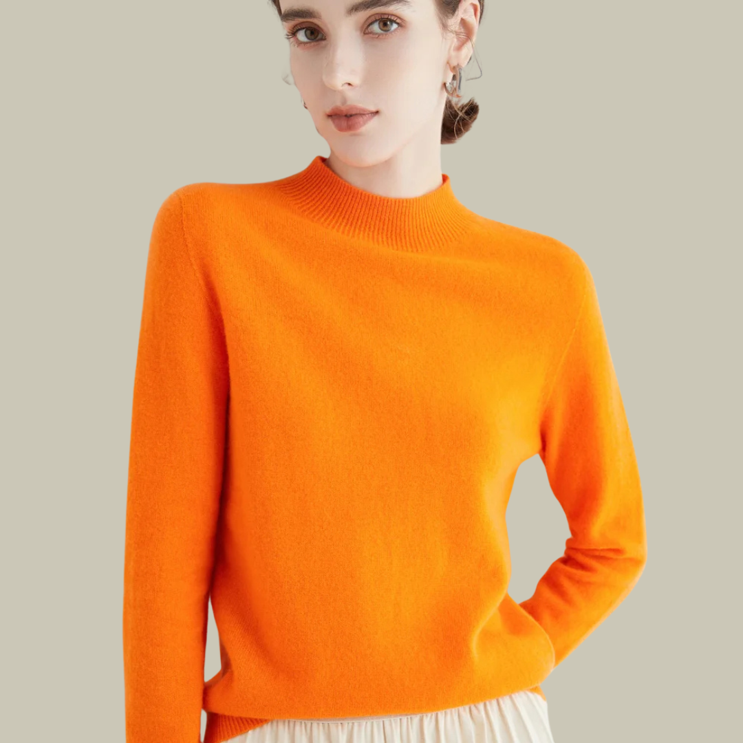 Parsha | Pullover invernale da donna a collo alto in lana merino