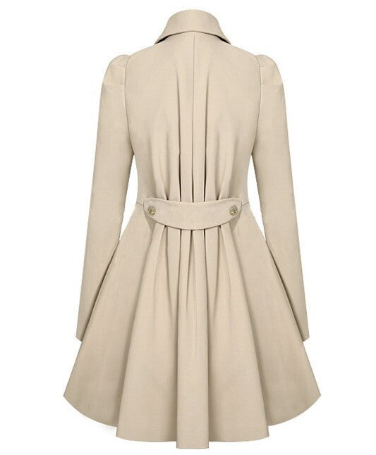 SUENTA Damen Eleganter Trenchcoat Stilvolle Outfits Eleganz