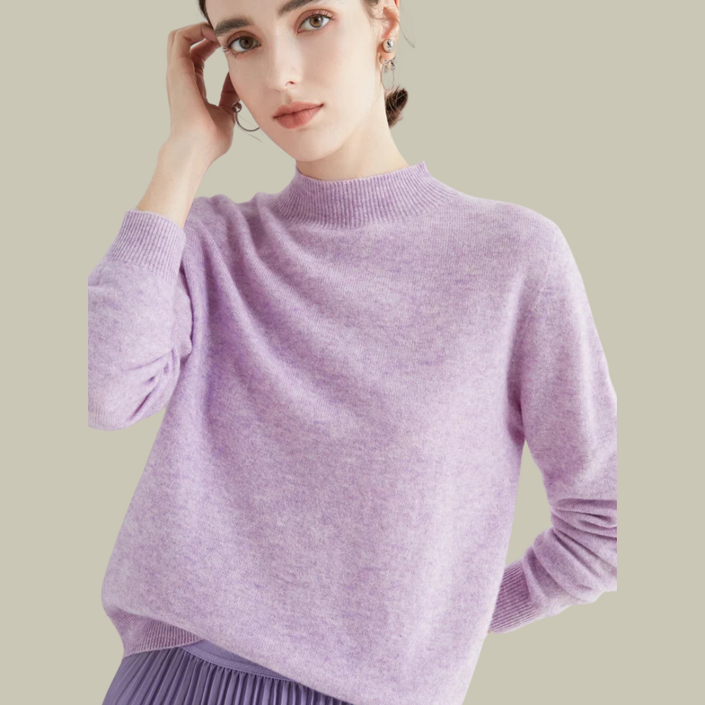 Parsha | Pullover invernale da donna a collo alto in lana merino