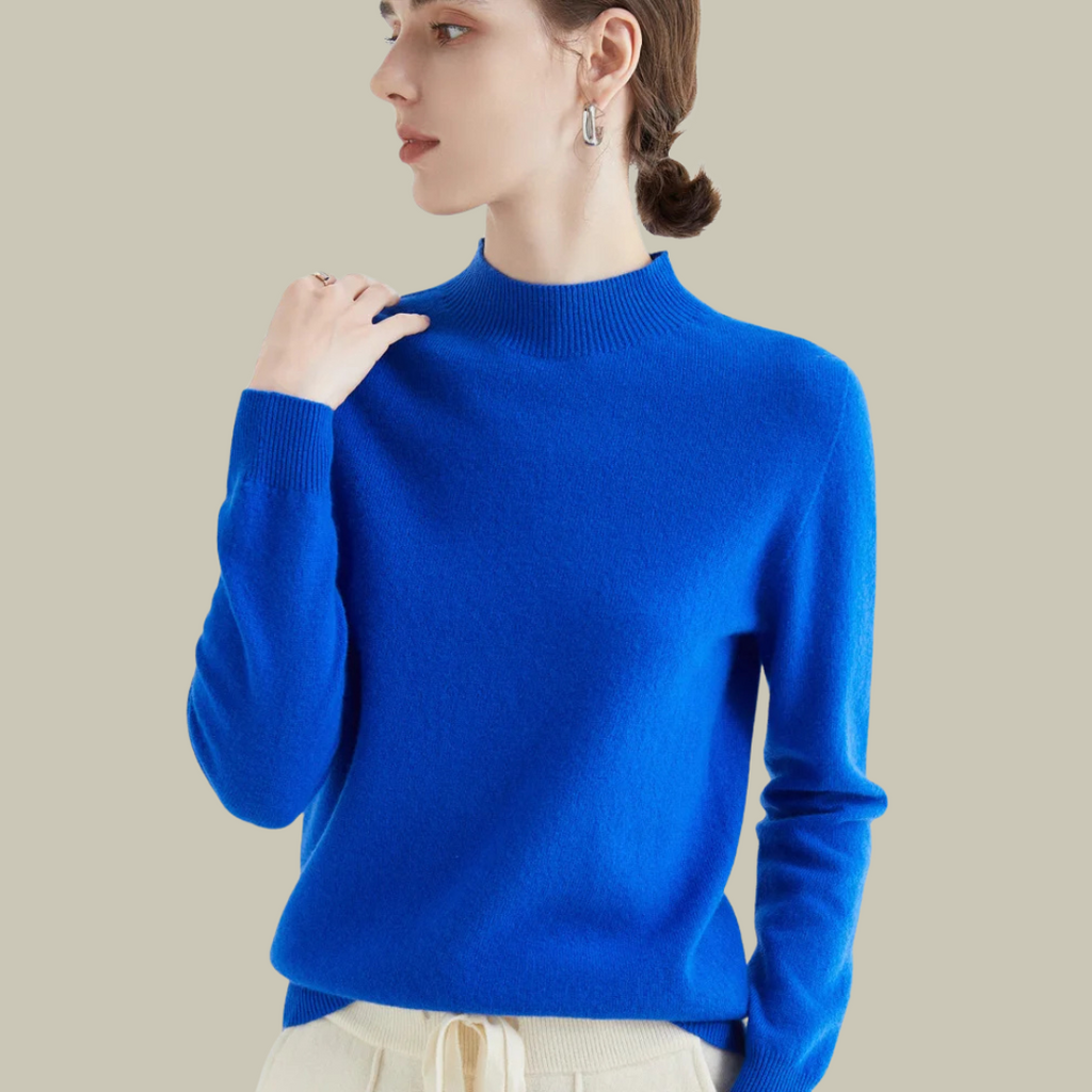 Parsha | Pullover invernale da donna a collo alto in lana merino