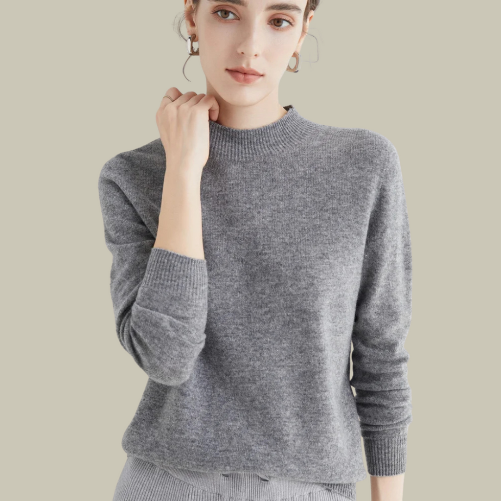 Parsha | Pullover invernale da donna a collo alto in lana merino