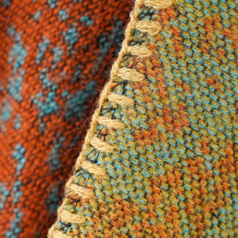 SUENTA Schultertuch Baumwolle-Kaschmir-Gemisch Jacquard 160x135 cm