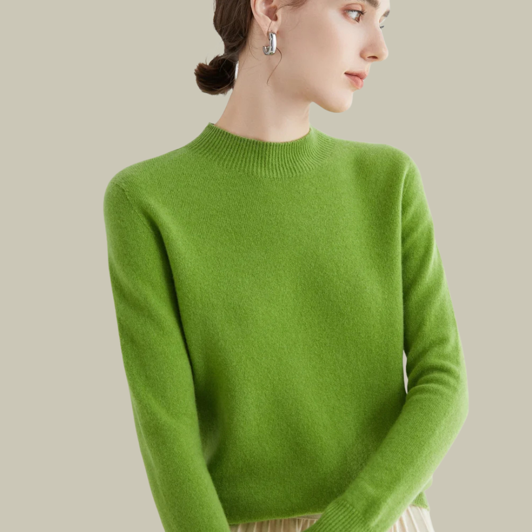 Parsha | Pullover invernale da donna a collo alto in lana merino