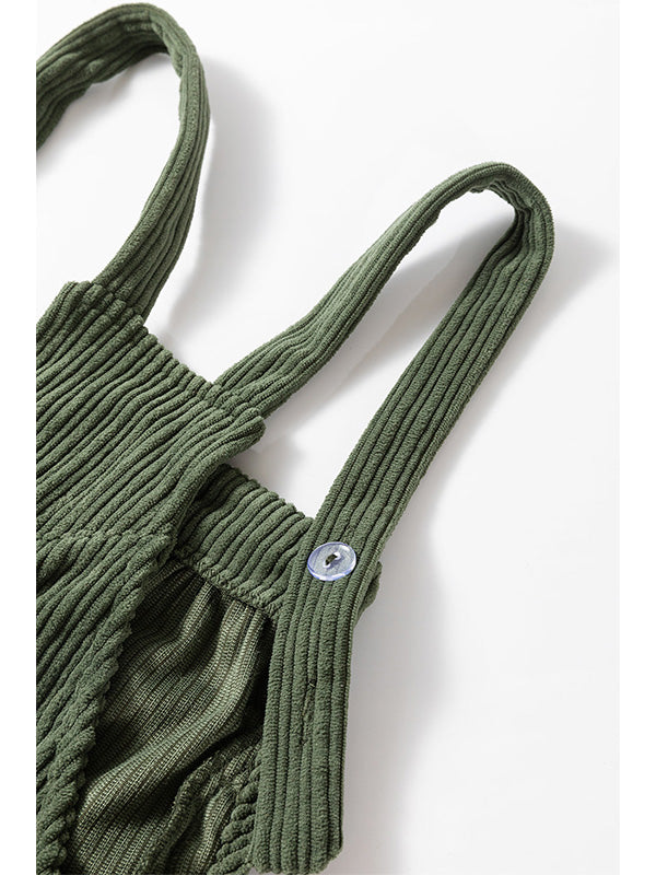 SUENTA Damen Cord Latzhose – Gemütlicher Overall aus Weichem Cordstoff