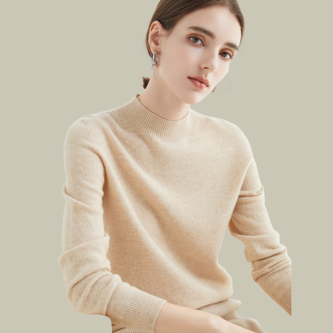 Parsha | Pullover invernale da donna a collo alto in lana merino