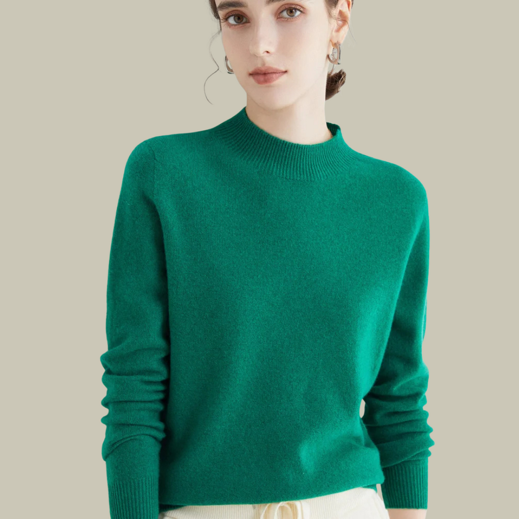 Parsha | Pullover invernale da donna a collo alto in lana merino