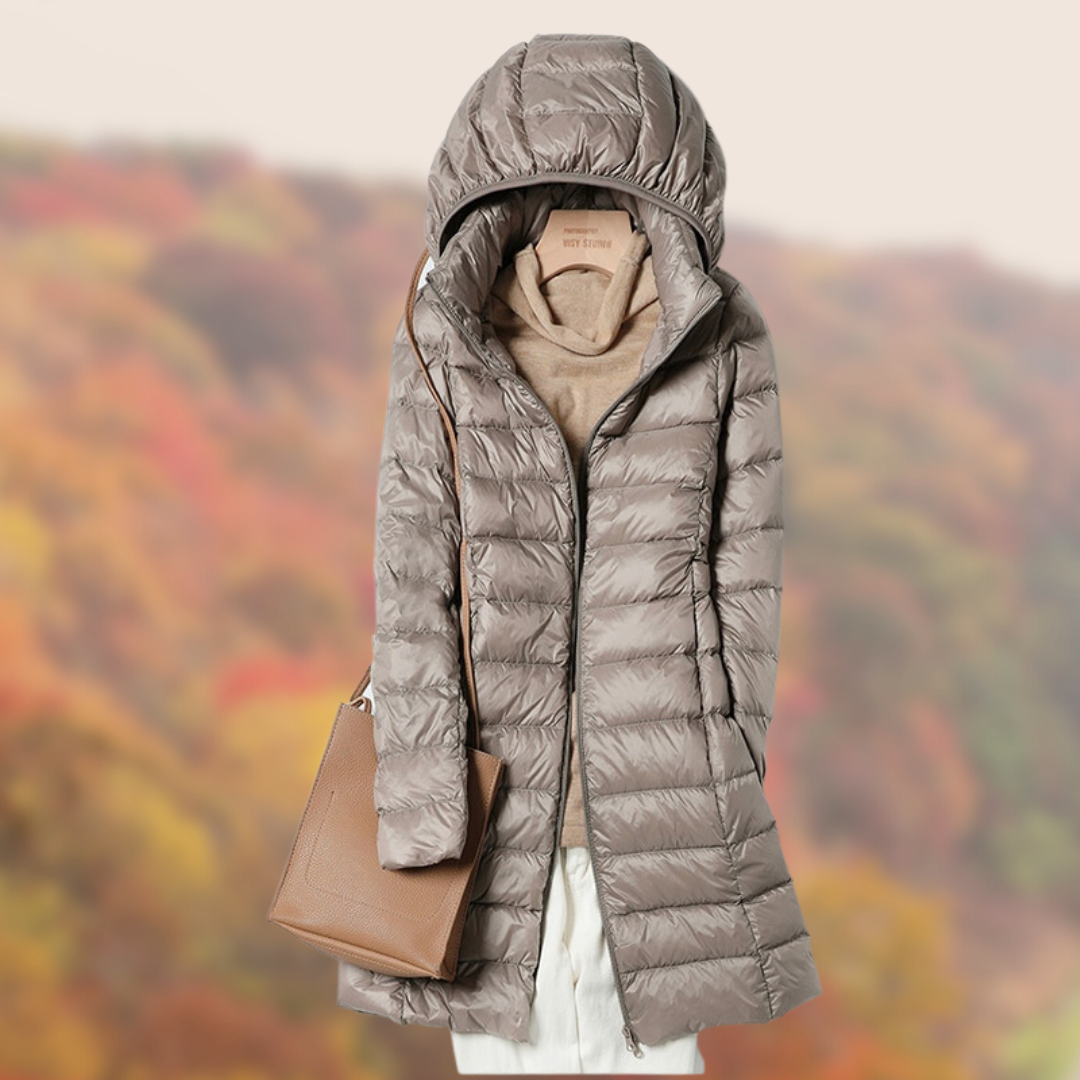 SUENTA Múse Damen Übergangsjacke - Leicht, Wind- und Wasserabweisend Khaki