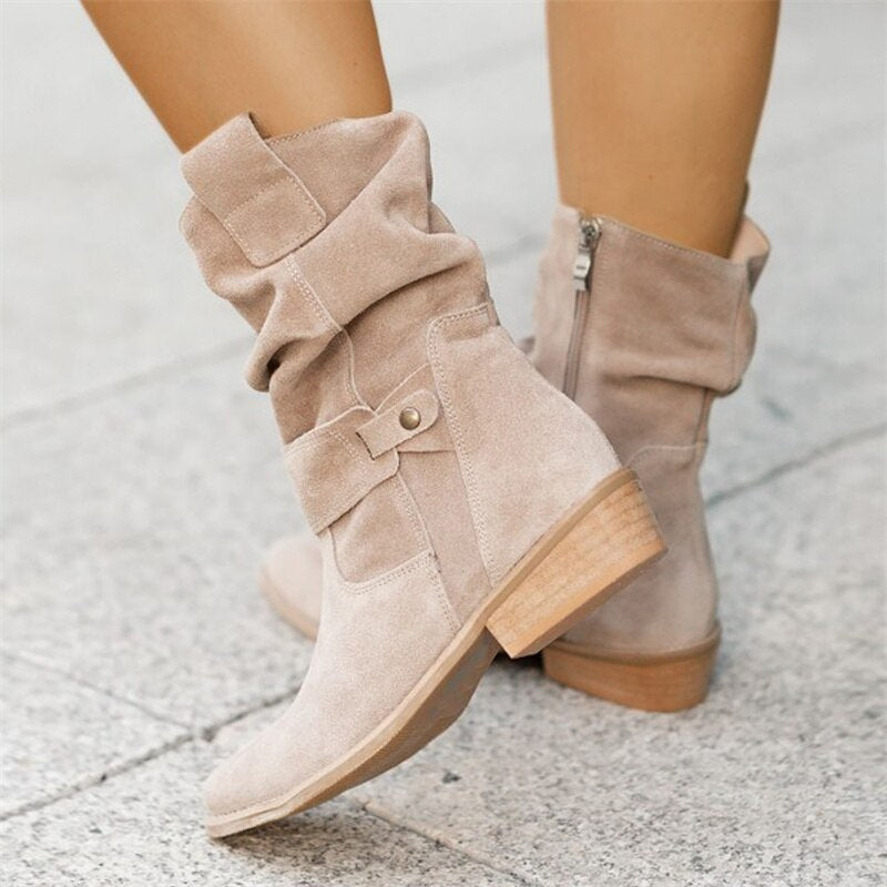 SUENTA Es Vedrà Damen Sommerstiefel - Lässig und Bequem für den Alltag Creme