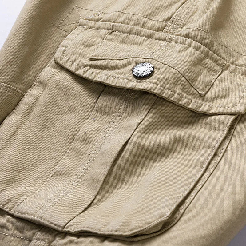 SUENTA Cargo-Shorts Für Herren Bequeme Passform Zahlreiche Taschen