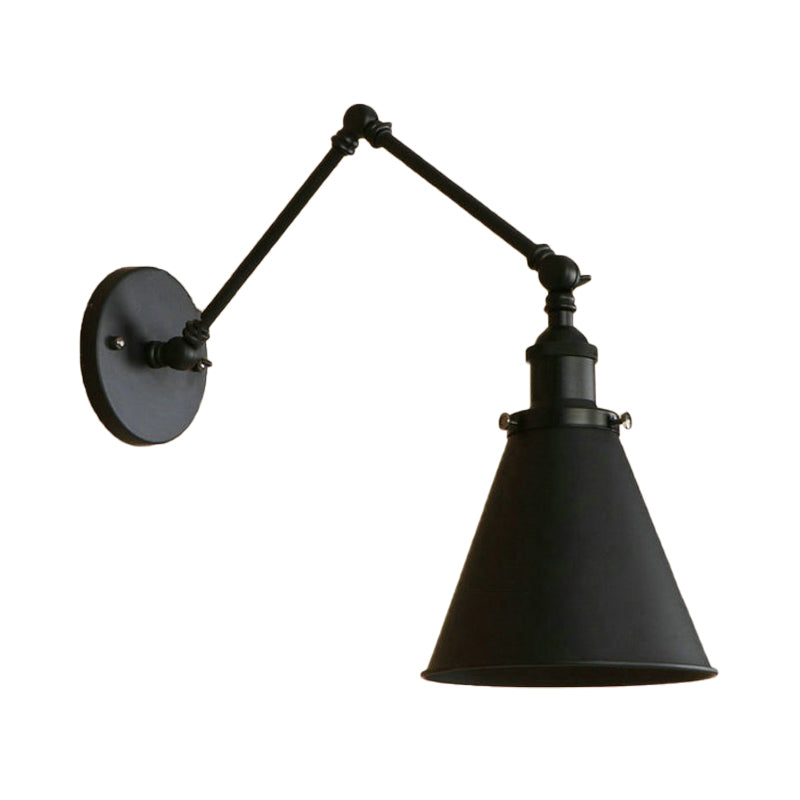 SUENTA Bauernhaus Stil Wandlampe Eisen Schwarz/Rost Glühbirne