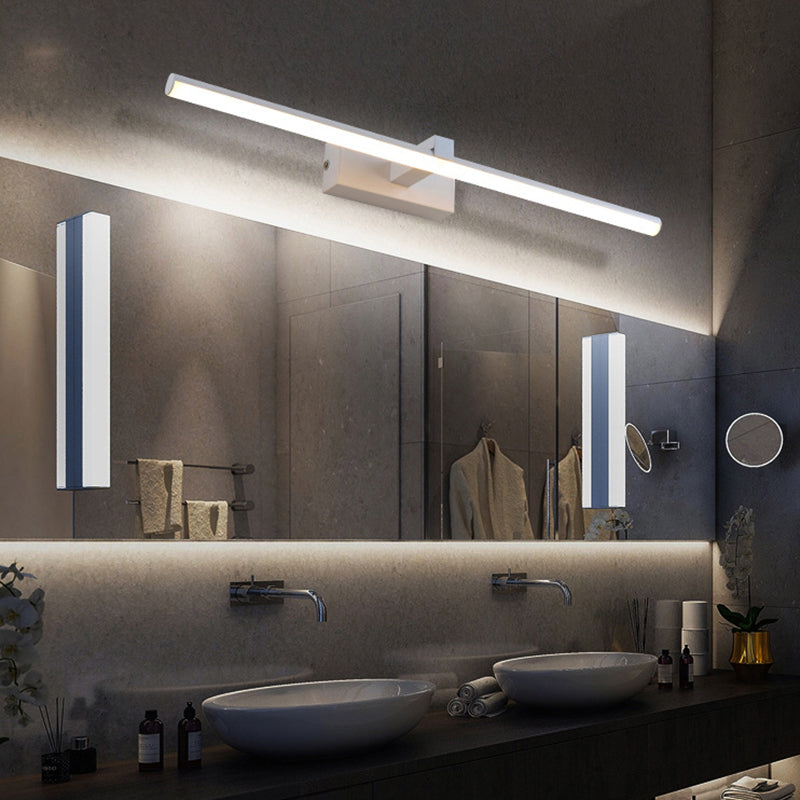 SUENTA Lineare Badezimmer-Wandleuchte Metallic Led Schminklicht