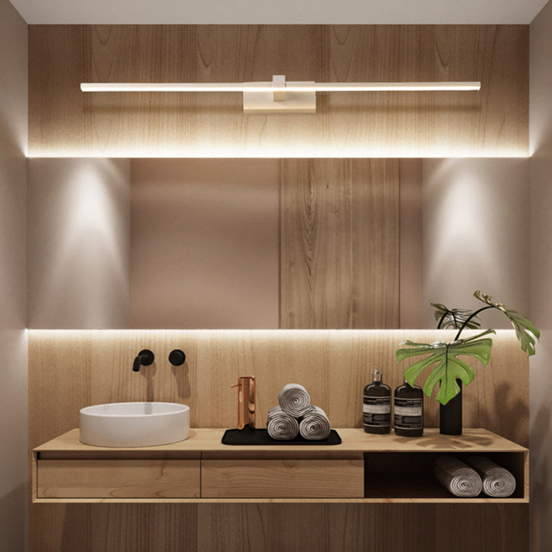 SUENTA Lineare Badezimmer-Wandleuchte Metallic Led Schminklicht