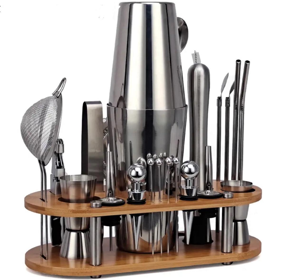 SUENTA 23-Teiliges Barkeeper-Set Für Profi Cocktails Komplett