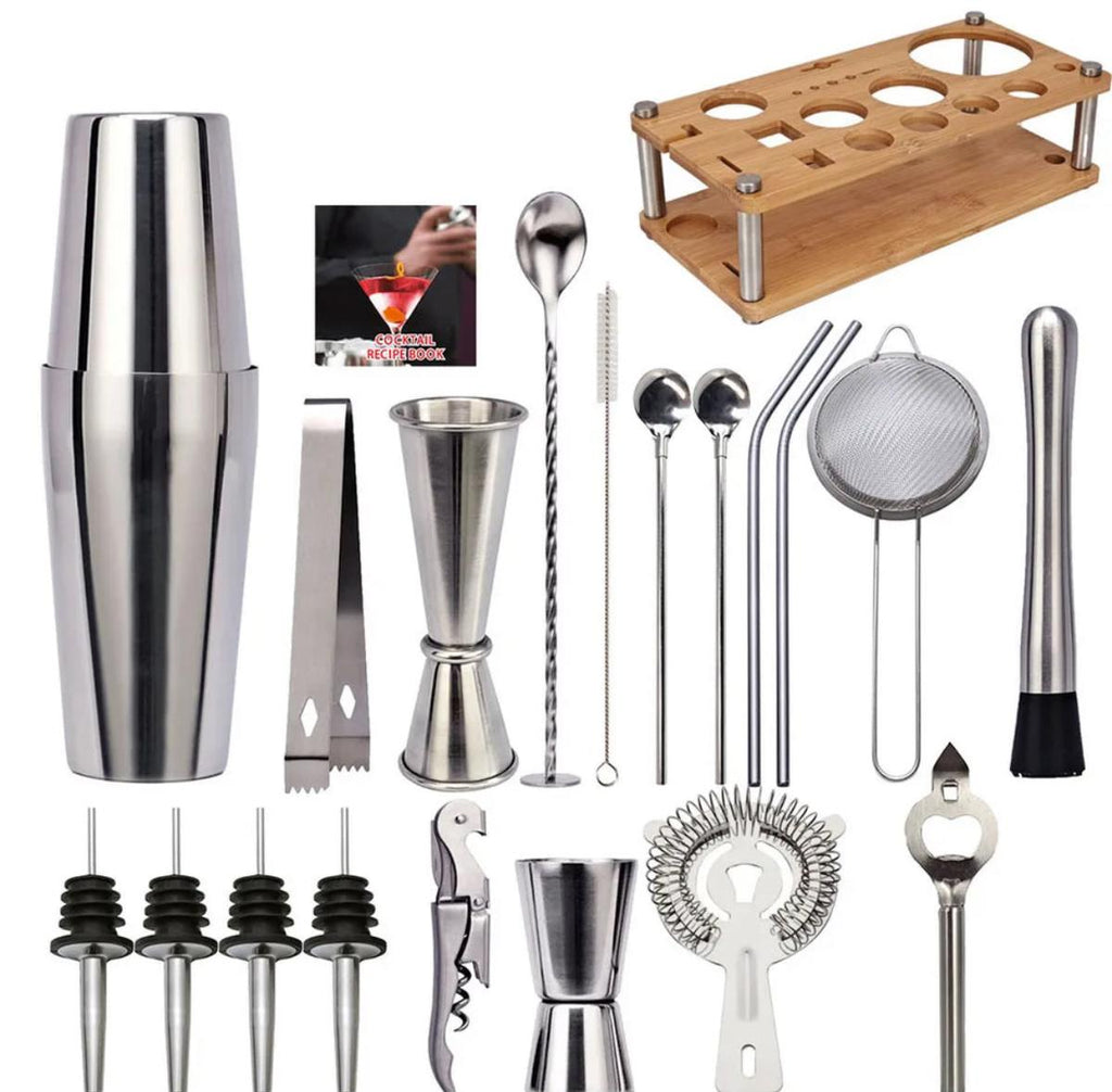 SUENTA 23-Teiliges Barkeeper-Set Für Profi Cocktails Komplett