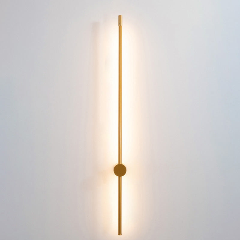 SUENTA Wandleuchte Slim Rod Treppen Aluminium LED Schwarz Gold Gold 57"