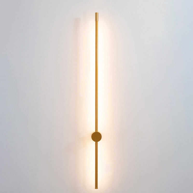 SUENTA Wandleuchte Slim Rod Treppen Aluminium LED Schwarz Gold Gold 47"