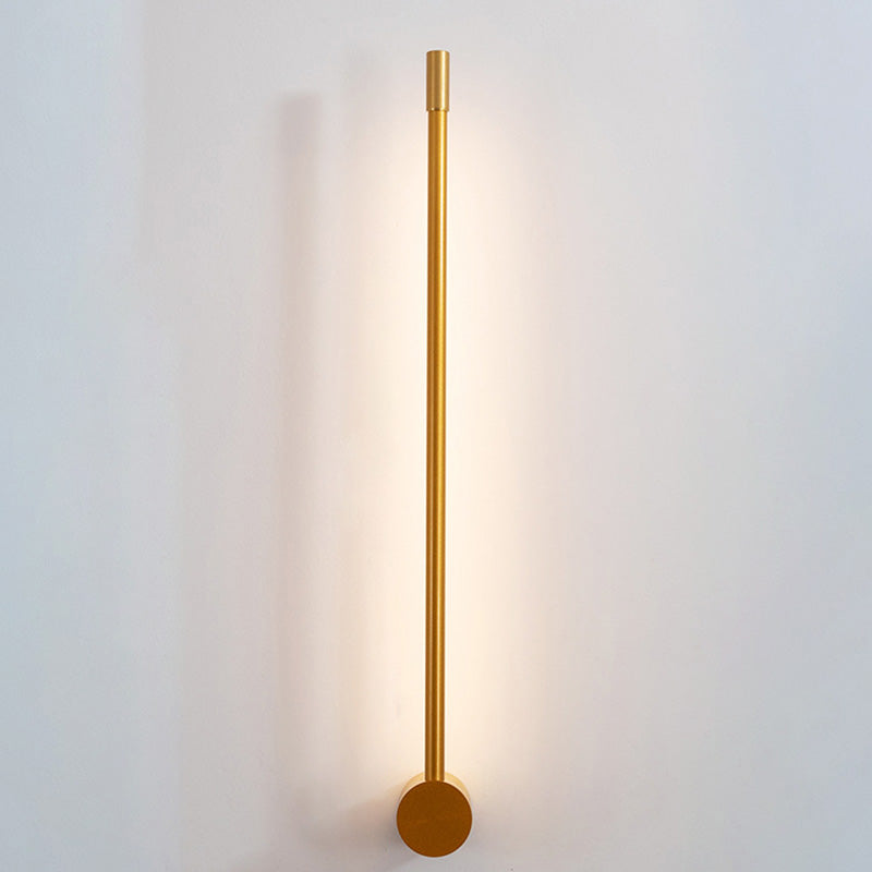 SUENTA Wandleuchte Slim Rod Treppen Aluminium LED Schwarz Gold Gold 31.5"