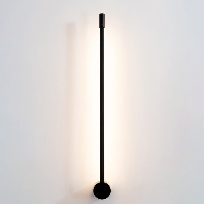 SUENTA Wandleuchte Slim Rod Treppen Aluminium LED Schwarz Gold Schwarz 31.5"