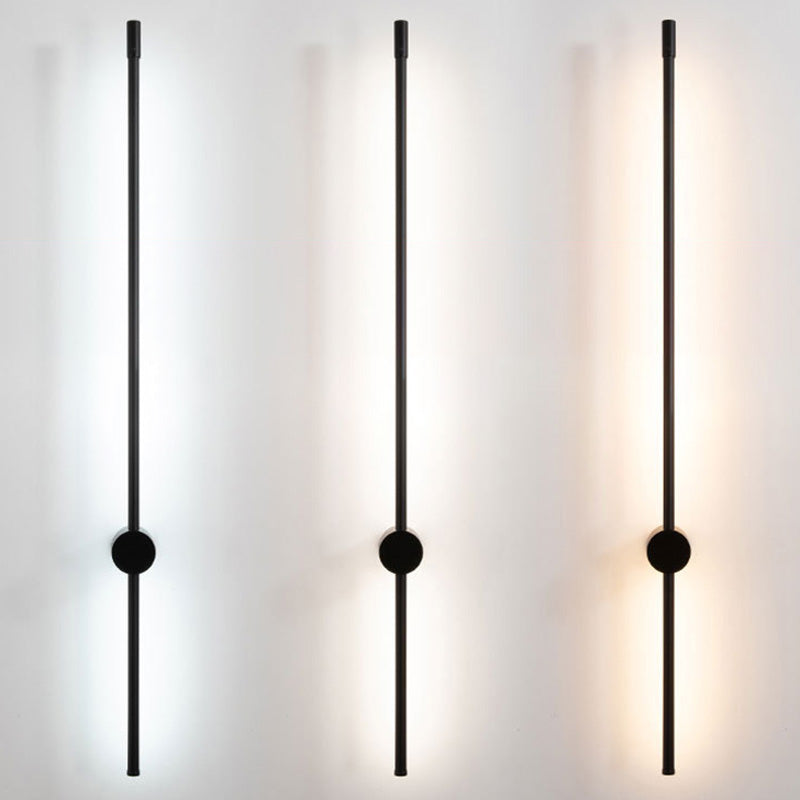 SUENTA Wandleuchte Slim Rod Treppen Aluminium LED Schwarz Gold